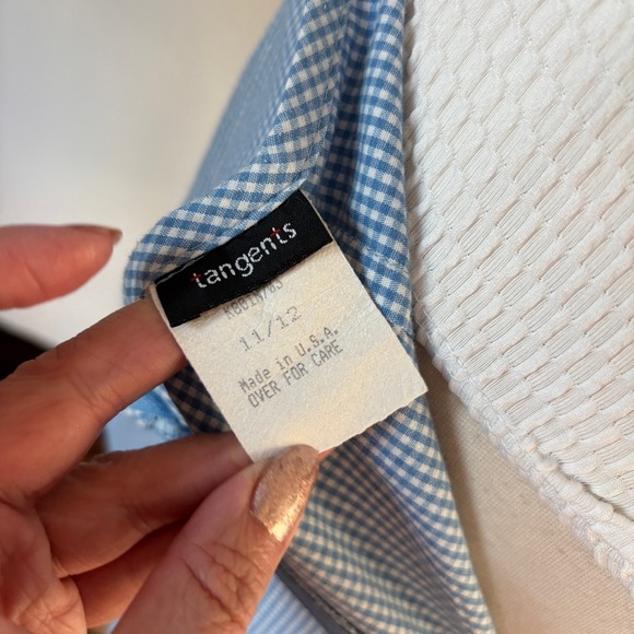 Vintage Blue & White Gingham Skort - Picture 10 of 11